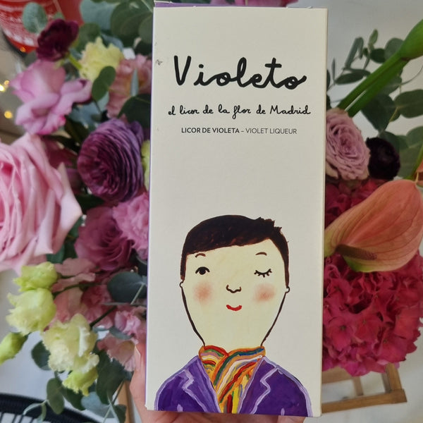 caja regalo licor violeto majado gourmet