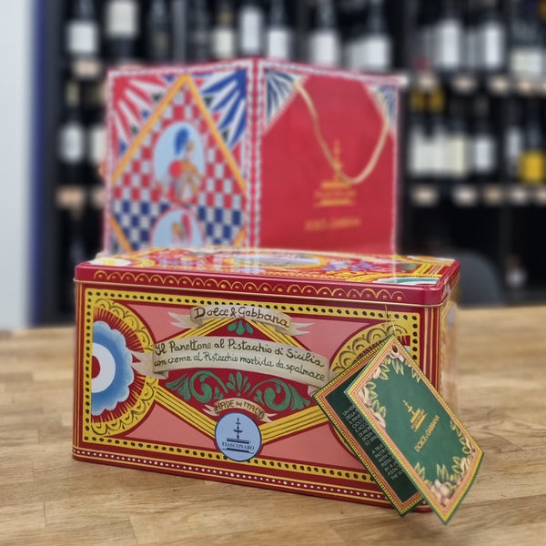 Panettone Dolce & Gabbana Fiasconaro al pistacho artesanal elaborado en Sicilia majado gourmet