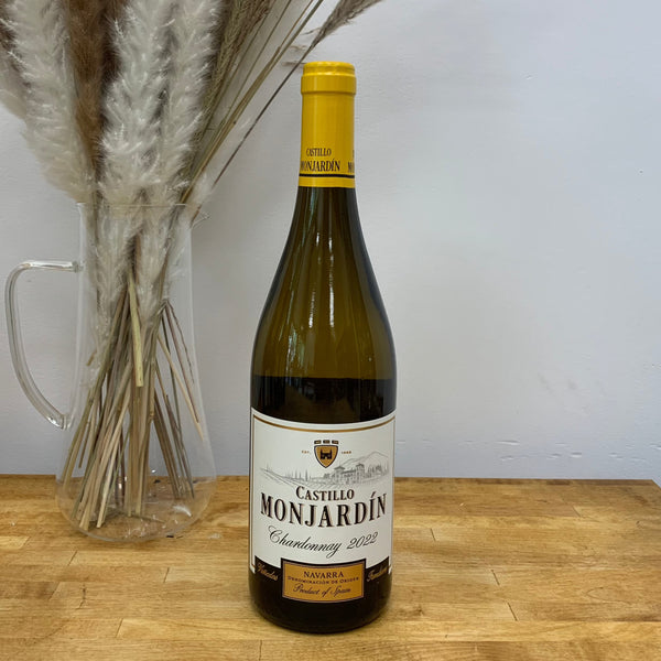 vino blanco chardonnay 2021 castillo monjardín majado gourmet