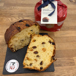 Panettone italiano tradicional con naranja y pasas regalo navidad majado gourmet