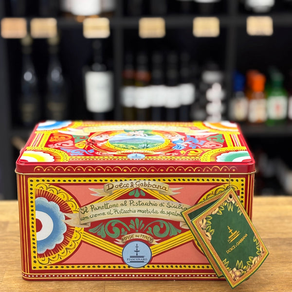 Panettone Dolce & Gabbana Fiasconaro al pistacho artesanal elaborado en Sicilia majado gourmet