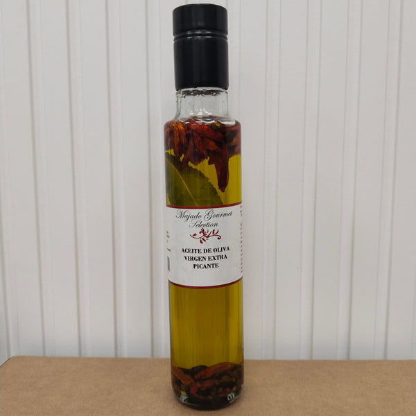 aceite de oliva virgen extra arbequina picante guindilla laurel majado gourmet