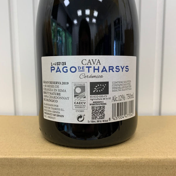 cava pago de tharsys ceramica nature gran reserva 2019 majado gourmet