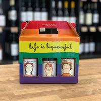 pack rainbow licores naturales caja regalo majado gourmet - liqueurful