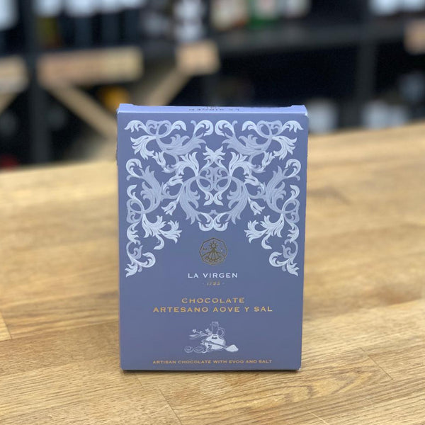 tableta chocolate negro artesano con aove y sal majado gourmet navidad regalo