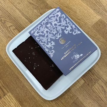 Tableta de chocolate con AOVE y sal