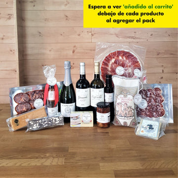 Nº 18 - PACK regalo delicatessen - cava valenciano, vinos selectos y degustación gourmet