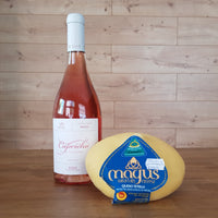 Maridaje queso tetilla con vino rosado postre Majado Gourmet
